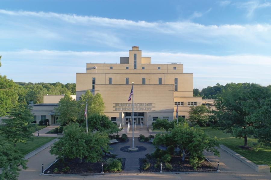 The front entrance of the Nottingham Water Treatment Plant