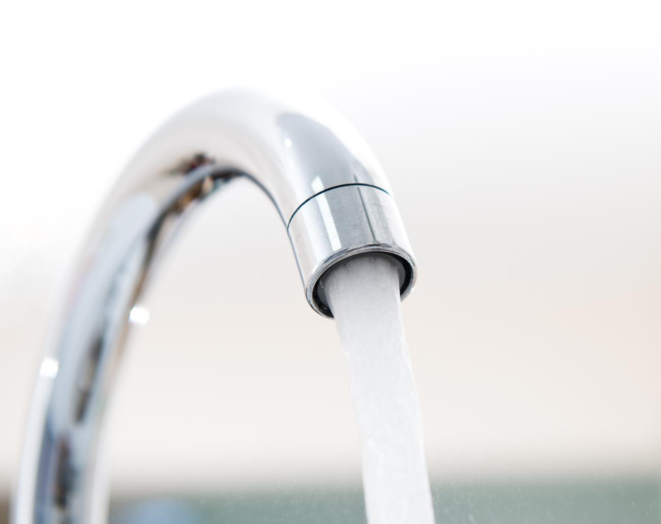 Faucet with running water