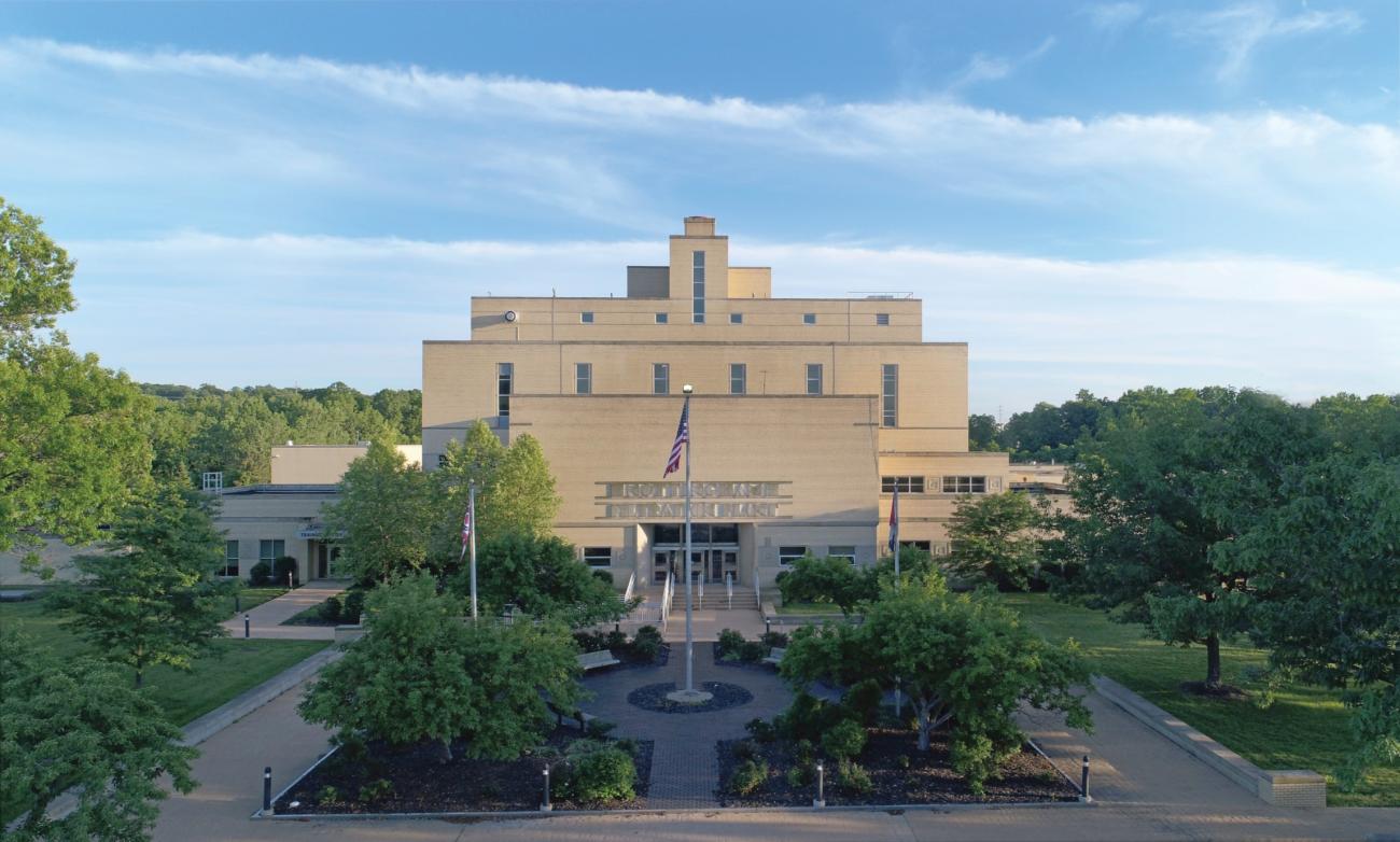 The front entrance of the Nottingham Water Treatment Plant