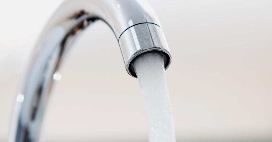 water coming from a faucet